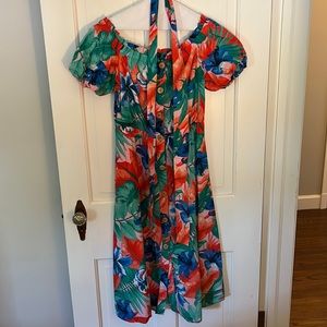 Zara floral dress, size M